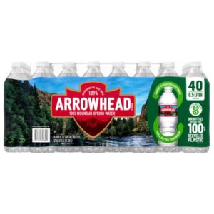 Arrowhead Bottled Water, 16.9 oz, 40-count