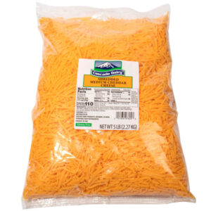 Cascade Dairy Medium Cheddar Cheese, Shredded 5 lbs