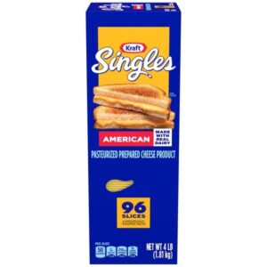 Kraft Singles American Cheese, 96 Slices, 4 lbs