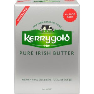 Kerrygold Pure Irish Butter, Unsalted, 8 oz, 4 ct