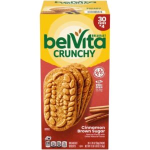 belVita Breakfast Biscuits, Cinnamon Brown Sugar, 1.76 oz, 30 ct