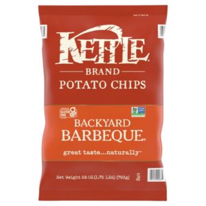 Kettle Brand Potato Chips, Backyard Barbeque, 28 oz