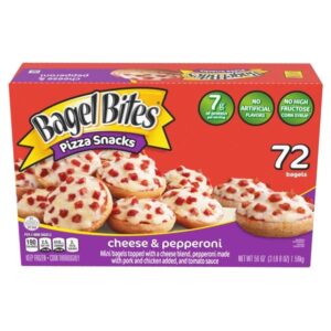 Bagel Bites Pizza Snacks, Cheese & Pepperoni, 72 ct