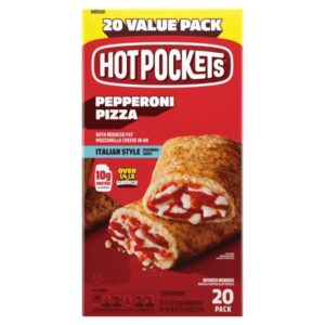 Hot Pockets Hickory Ham and Cheddar, 4.5 oz, 20 ct