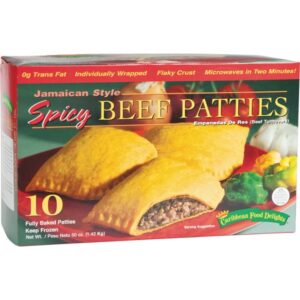 Caribbean Food Delights Jamaican Style Spicy Beef Patties, 5 oz, 10 ct