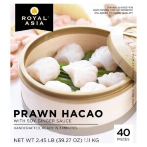 Royal Asia Prawn Hacao, Soy Ginger Sauce, 40 ct