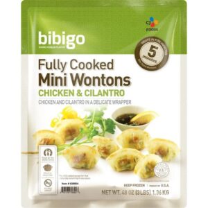 Bibigo Mini Wontons, Chicken & Cilantro, 3 lbs