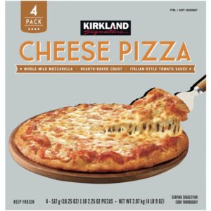 Kirkland Signature Cheese Pizza, 18.25 oz, 4 ct
