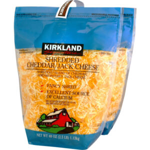 Kirkland Signature Cheddar Jack Cheese, Shredded, 2.5 lbs, 2 ct