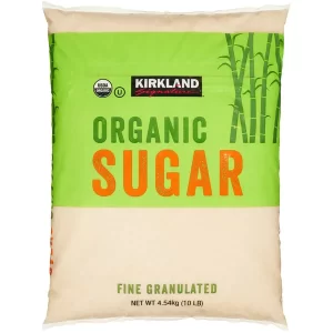 Kirkland Signature Organic Sugar, Fine Granulated, 10 lbs