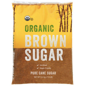 Organic Pure Cane Sugar, Brown, 7.5 lbs