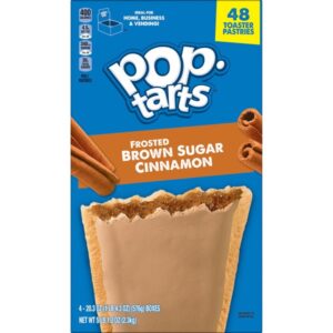Kellogg’s Pop-Tarts, Frosted Brown Sugar Cinnamon, 48 ct