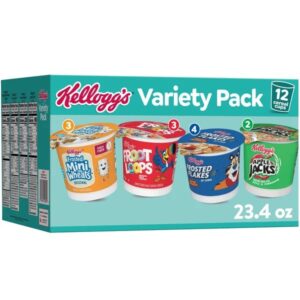 Kellogg's Cereal Cups, Family Variety Pack, 12 ct