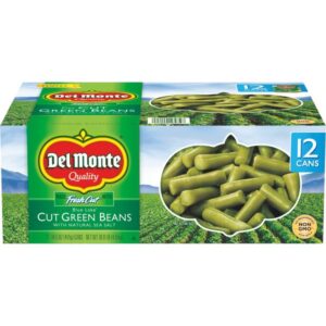 Del Monte Cut Green Beans, 14.5 oz can, 12 ct