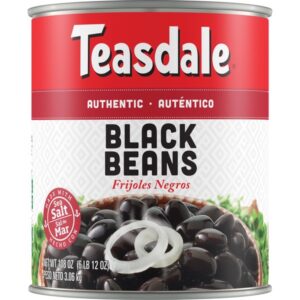 Teasdale Black Beans, #10 can, 6 lbs 12 oz