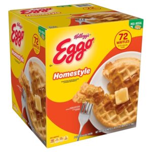 Eggo Waffles, Homestyle, 72 ct