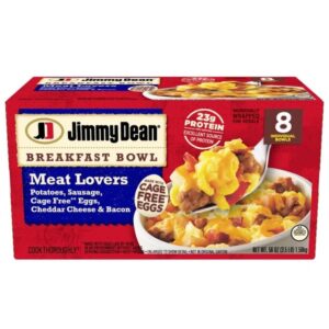 Jimmy Dean Breakfast Bowl, Meat Lovers, 7 oz, 8 ct