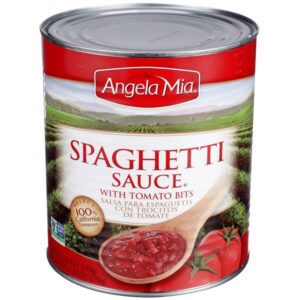 Angela Mia Spaghetti Sauce with Tomato Bits, #10 can, 6 lbs 8 oz