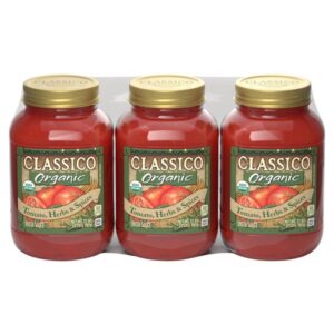 Classico Organic Tomato, Herbs & Spice Pasta Sauce, 32 oz, 3 ct