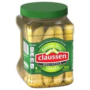 Claussen Kosher Dill Pickle Spears, Deli-Style, 80 oz