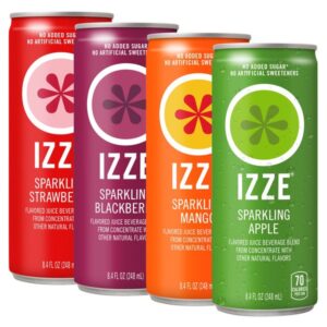 IZZE Sparkling Juice Beverage, Variety Pack, 8.4 fl oz, 24 ct