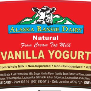 Alaska Range Dairy Vanilla Yogurt 32 oz