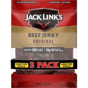 Jack Link's Beef Jerky, Original, 3.25 oz, 3 ct